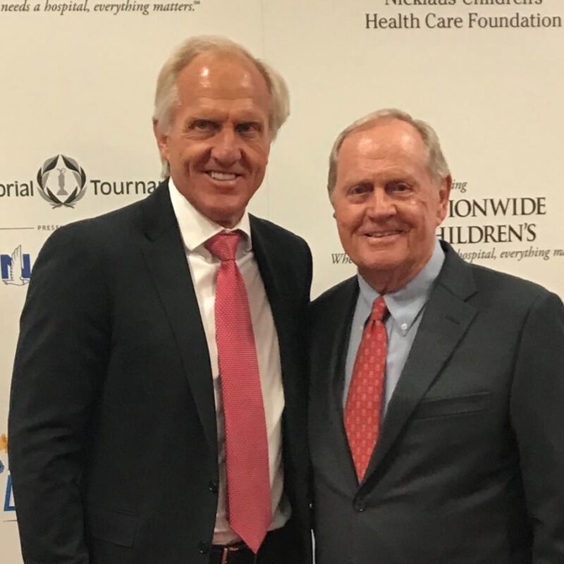 Greg Norman, Jack Nicklaus, Legends Luncheon Greg Norman, Jack Nicklaus, Legends Luncheon
