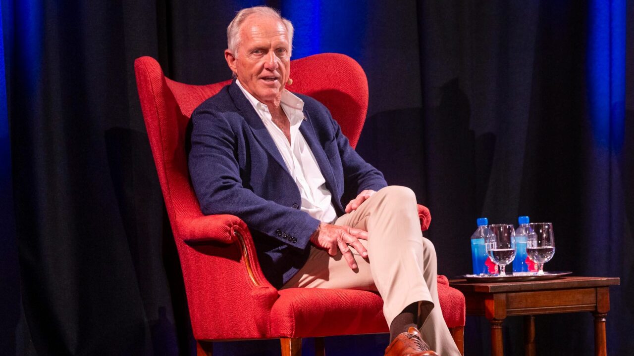 Golf is 'in a Great Place,' Greg Norman Tells Palm Beach Audience Golf is 'in a Great Place,' Greg Norman Tells Palm Beach Audience