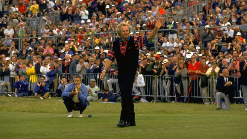 Greg Norman in attendance at Troon with official R&A guest badge Greg Norman in attendance at Troon with official R&A guest badge